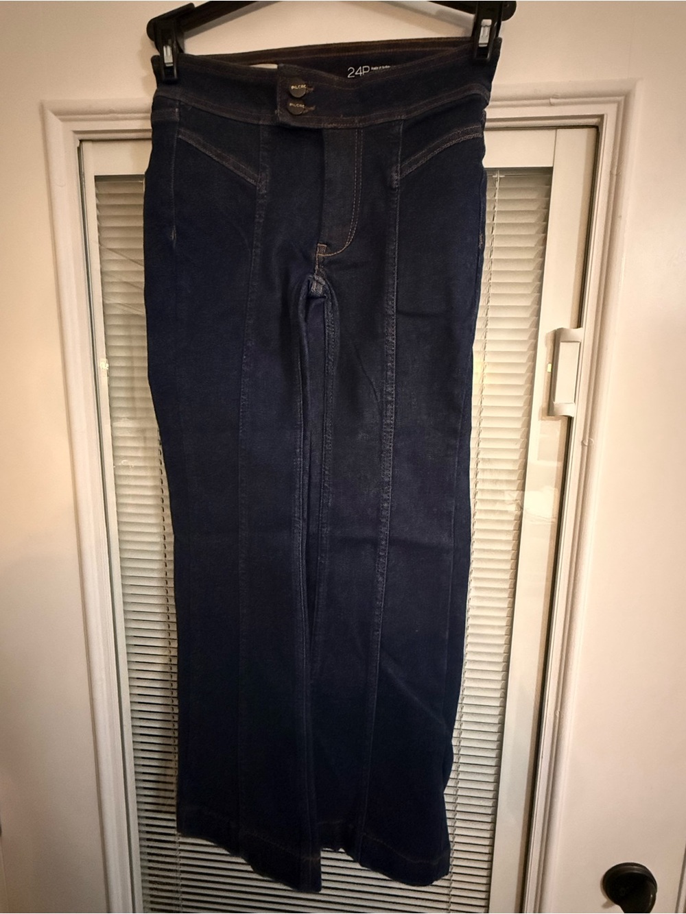 NWOT | Pilcro High-Rise Dark Indigo Wide-Leg Flare Jeans - Women | 24P - Picture 2 of 7